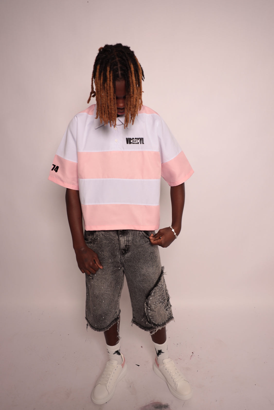 BABY PINK "BOX BADGE" POLO