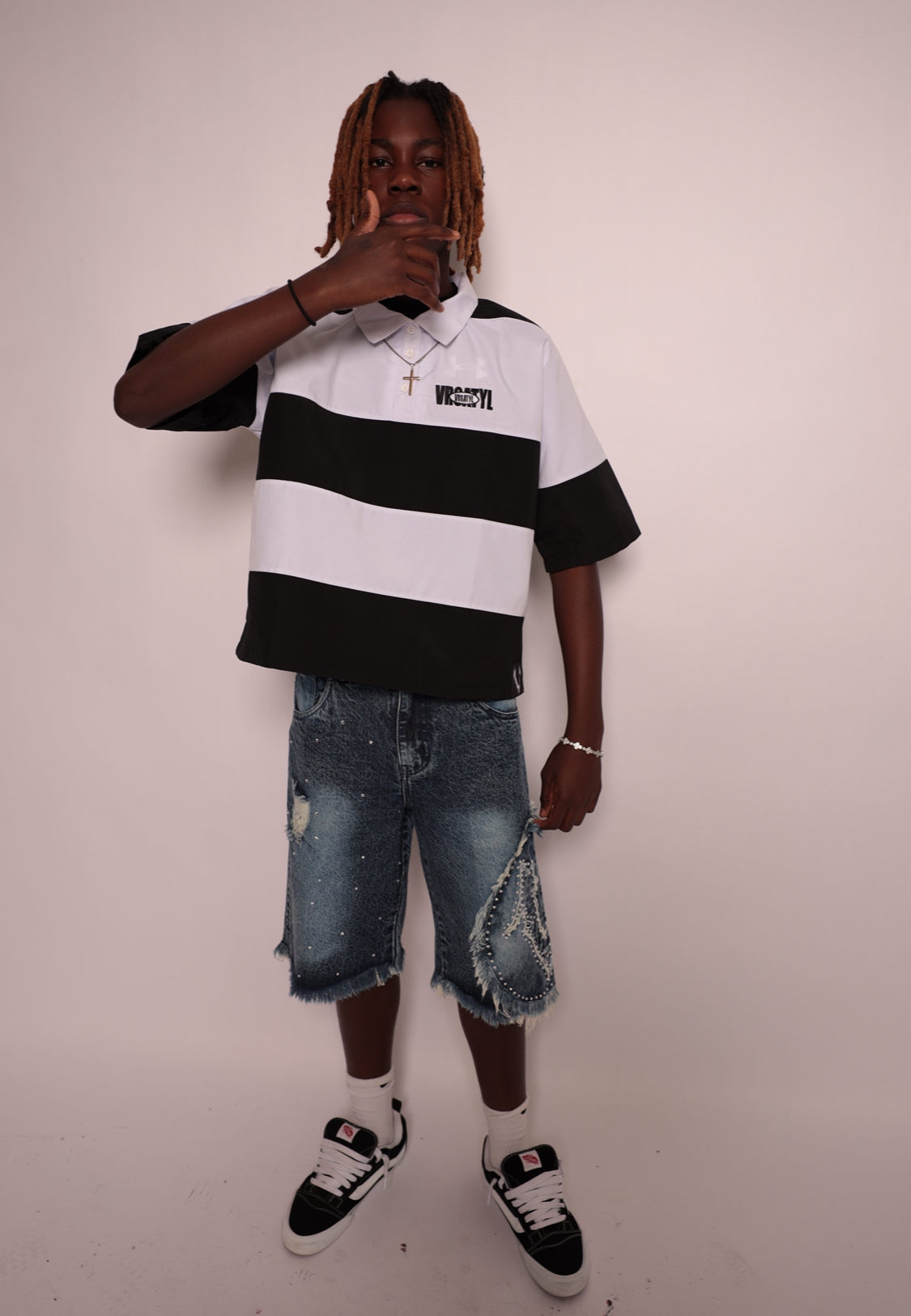 BLACK "BOX BADGE" POLO