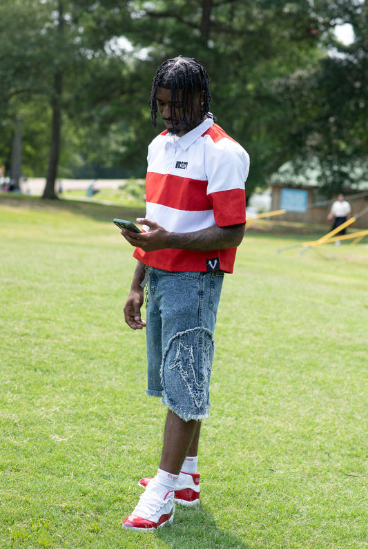 WASHED INDIGO "FIELD TESTED" JORTS