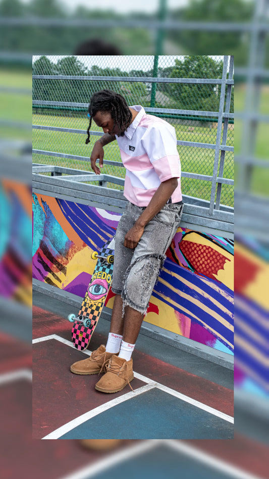 BABY PINK "BOX BADGE" POLO