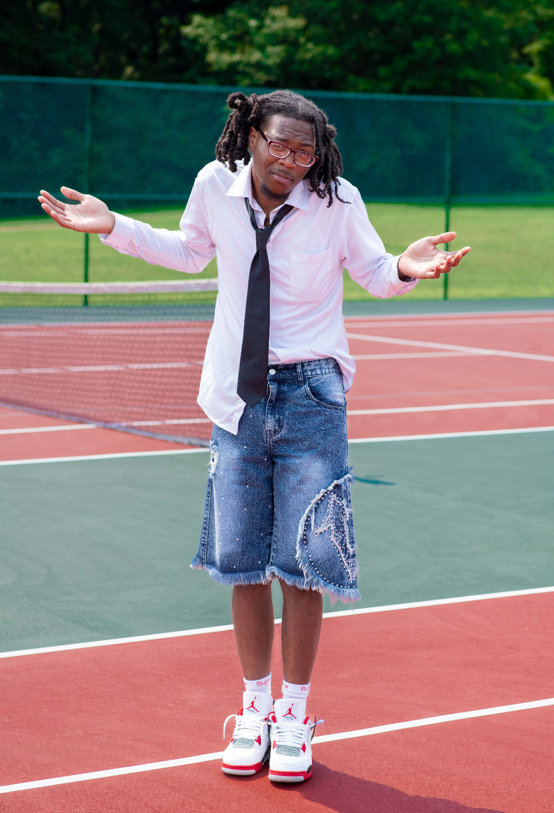 WASHED INDIGO "FIELD TESTED" JORTS